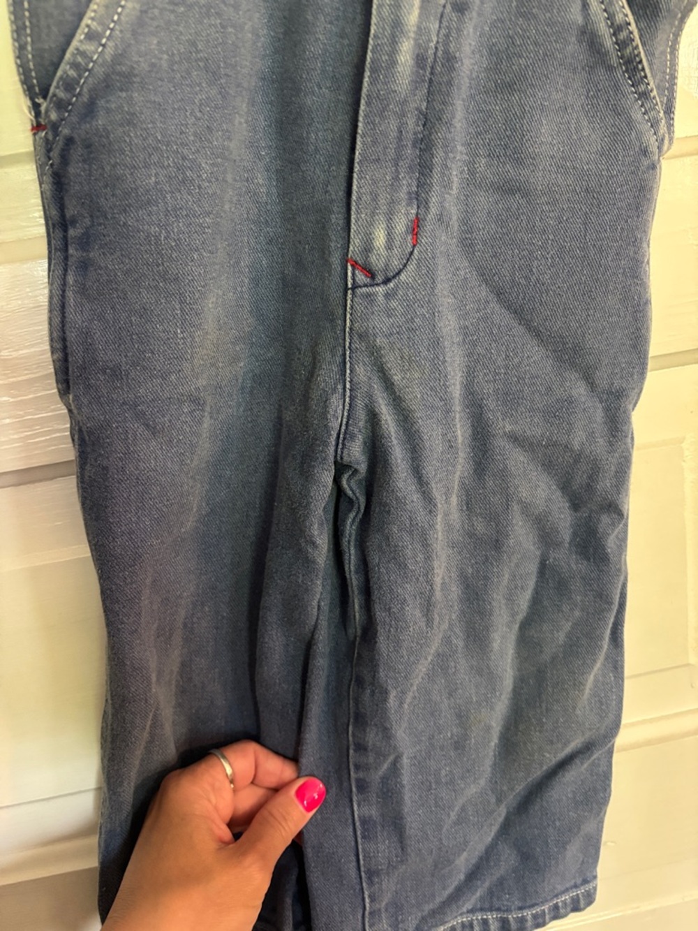 Vintage Bug Mac Kids Classic Denim Overalls - Blue - Picture 2 of 5